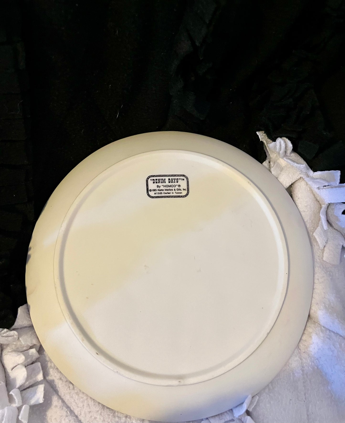 Denim Days Plate with Stand.